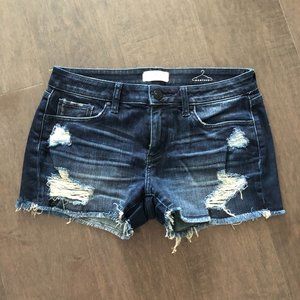 Ripped Jean Short Cut Offs